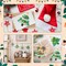 24 pcs Christmas Craft Set for Kid Creative Xmas Tree Poke Art Toy Make Your Own Christmas Tree Poking Art Crafts Kit with Fabric for 4-12 Years Boy Girl Child Classroom Activity Art Project